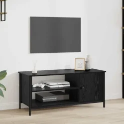 vidaXL Tv-Bänkar>TV-skåp Svart Ek 100 x 40 x 45 cm Konstruerat trä