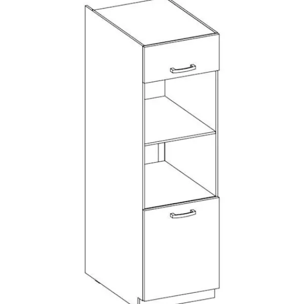 Skåp>Ugnspelarskåp med 2 gångjärnsdörrar - - L 60 x D 57 x H 210 cm - LASSEN