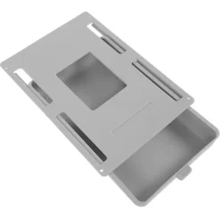 Kontorsmöbler>Under-desk låda skrivbordslåda spikfri dold låda multifunktionell skrivbordsförvaring (21,5X15,5 cm, ljusgrå)