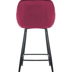 BellaFurn Stolar>Uppsättning av 2 sammet barstolar - Uppdaterad säte - Modern design och komfort