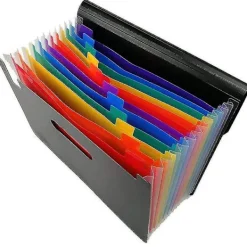 Kontorsmöbler>Utökande Filmapp med Dragspelsmapp och Vändbart Omslag