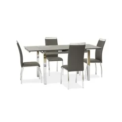 AC-DÉCO Matgrupper>Utsträckbar bord för 8 personer - GD017 - 110-170 x 74 x 75 cm - Grå