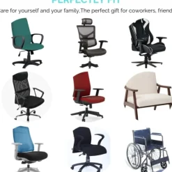 Stolar>Vadderade Armstöd / Armstödskuddar för Stolar Svart 2-pack