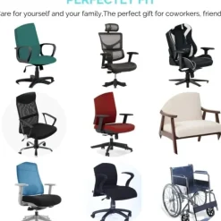 Kontorsmöbler>Vadderade armstöd/armstödskuddar för stolar, svarta, 2-pack