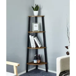 Valora Hyllor>HÖRNHYLLA Rustik metall för vardagsrum och sovrum