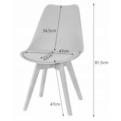 Valora Matgrupper>YURO Rektangulärt bordsset med 4 RIXK svarta stolar 120x80 cm