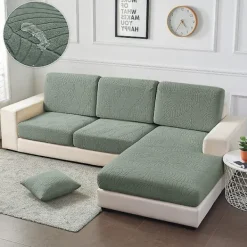 LAIQIANKUA Soffor>Vattentät cover för vardagsrum Stretch jacquard sofföverdrag Billig sofföverdrag Delikat sofföverdrag för hem Hotell C 06