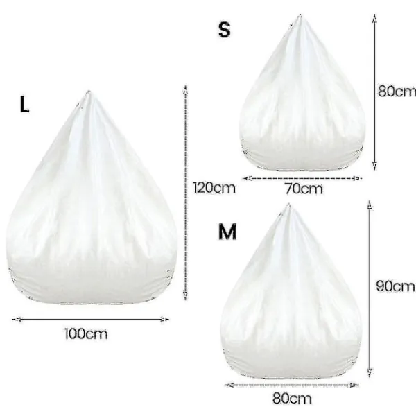 Sittsäckar>Vattentätt Innerfodral för Lazy Bean Bag Soffa, Utan Fyllning - Storlek 100x120 cm (FMY)