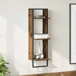 vidaXL Hyllor>Vägg hylla Gammalt trä 30 x 25 x 100 cm Konstruerat trä