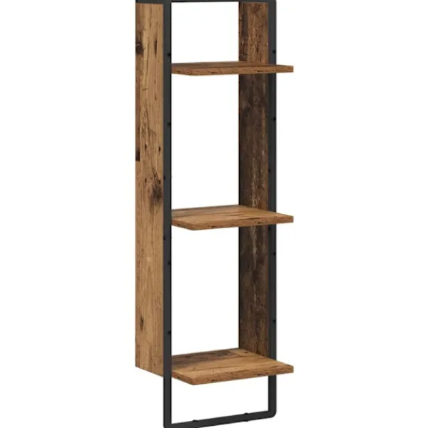 vidaXL Hyllor>Vägg hylla Gammalt trä 30 x 25 x 100 cm Konstruerat trä