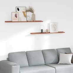 vidaXL Hyllor>Vägg hylla med hylla 2 pcs Röd 115 x 9 x 3 cm Konstruerat trä
