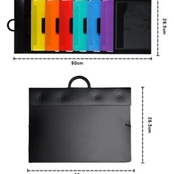 Kontorsmöbler>Vägghängd tidskriftshållare A4 väggdisplay bestående av 6 hopfällbara plastfack 36*80*3,5cm