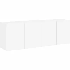 vidaXL Tv-Bänkar>Väggmonterad tv-bänk 2 st vit 60x30x41 cm