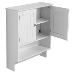 DUOKU Skåp>Väggmonterat badrumsskåp - - KLBR-07 - 2 dörrar - Justerbar hylla - Hängande förvaring