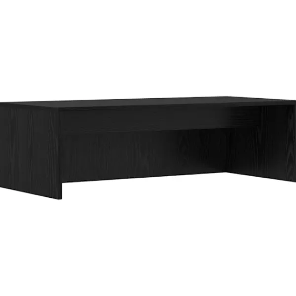 vidaXL Kontorsmöbler>Väggmonterat skrivbord Väggmonterad Svart Ek 100 x 45 x 30 cm