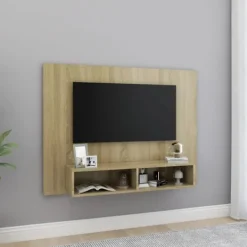 vidaXL Tv-Bänkar>Väggmonterat tv-skåp sonoma-ek 120x23,5x90 cm konstruerat trä