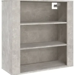 vidaXL Hyllor>Väggskåp betonggrå 80x33x80 cm konstruerat trä