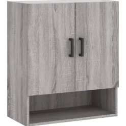 vidaXL Skåp>Väggskåp grå sonoma 60x31x70 cm konstruerat trä