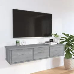 vidaXL Tv-Bänkar>Väggskåp grå sonoma 88x26x18,5 cm konstruerat trä
