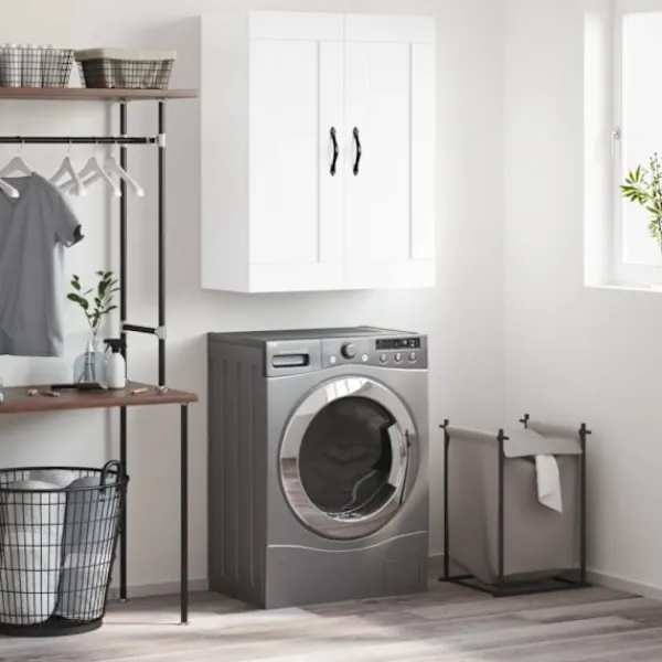 vidaXL Skåp>Väggskåp vit 69,5x34x90 cm konstruerat trä