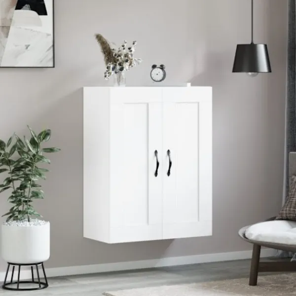 vidaXL Skåp>Väggskåp vit 69,5x34x90 cm konstruerat trä