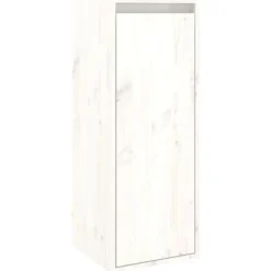 vidaXL Skåp>Väggskåp vit 30x30x80 cm massiv furu