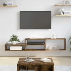 vidaXL Tv-Bänkar>VäggTV-stativ 150x25x28,5cm Konstruerat trä