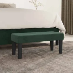 vidaXL Balkongmöbler>| bänk | Mörk 70 x 30 x 30 cm Sammet