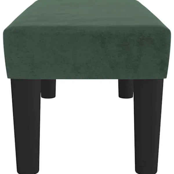 vidaXL Balkongmöbler>| bänk | Mörk 70 x 30 x 30 cm Sammet