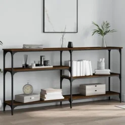 vidaXL Hyllor>Avlastningsbord ek 160x29x75 cm konstruerat trä