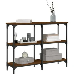 vidaXL Hyllor>Avlastningsbord ek 100x29x75 cm konstruerat trä