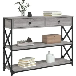 vidaXL Småbord>Avlastningsbord sonoma 100x28x75 cm konstruerat trä