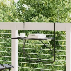 vidaXL Balkongmöbler>Balkongbord 60x40 cm stål