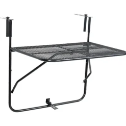 Balkongmöbler>vidaXL Balkongbord 60x40 cm Stål Black