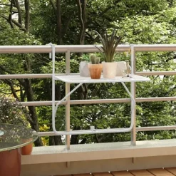 vidaXL Balkongmöbler>Balkongbord 60x40 cm stål