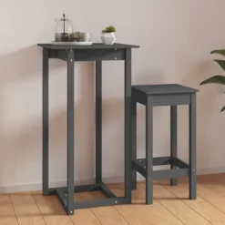 vidaXL Småbord>Barbord 60x60x110 cm massiv furu