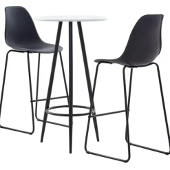 vidaXL Matgrupper>Bargrupp 3 delar plast