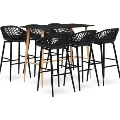 vidaXL Matgrupper>Bargrupp 7 delar