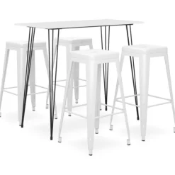 vidaXL Matgrupper>Bargrupp 5 delar