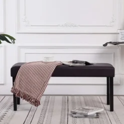 vidaXL Balkongmöbler>Bänk 106 cm konstläder