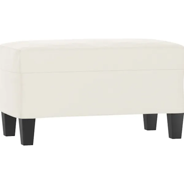 vidaXL Balkongmöbler>Bänk 70x35x41 cm mikrofibertyg