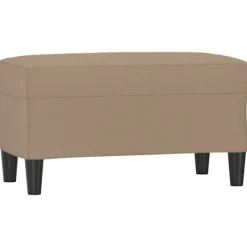 vidaXL Balkongmöbler>Bänk cappuccino 70x35x41 cm konstläder