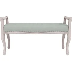 vidaXL Balkongmöbler>Bänk ljus 110x45x60 cm sammet