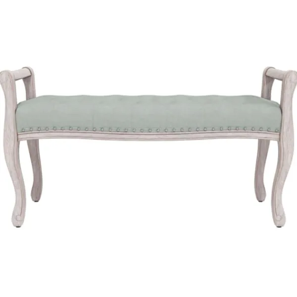 vidaXL Balkongmöbler>Bänk ljus 110x45x60 cm sammet