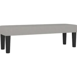 vidaXL Balkongmöbler>Bänk ljus 100x30x30 cm tyg