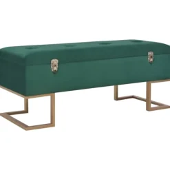 vidaXL Sideboards>Bänk med förvaringsutrymme 105 cm sammet