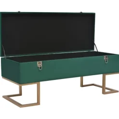 vidaXL Sideboards>Bänk med förvaringsutrymme 105 cm sammet