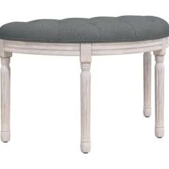 vidaXL Balkongmöbler>Bänk mörk 81,5x41x49 cm tyg