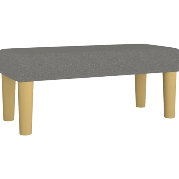 vidaXL Balkongmöbler>Bänk mörk 70x30x30 cm tyg