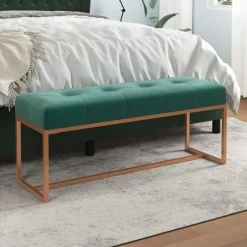 vidaXL Soffor>Bänk mörk 110x36x45 cm sammet